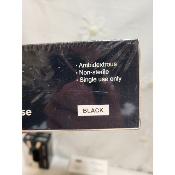 Fifth Pulse Black Small Exam Gloves 3pks Box Bundle Disposable Vinyl Single Use - Picture 4 of 6